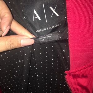 Small red Armani exchange Jacket